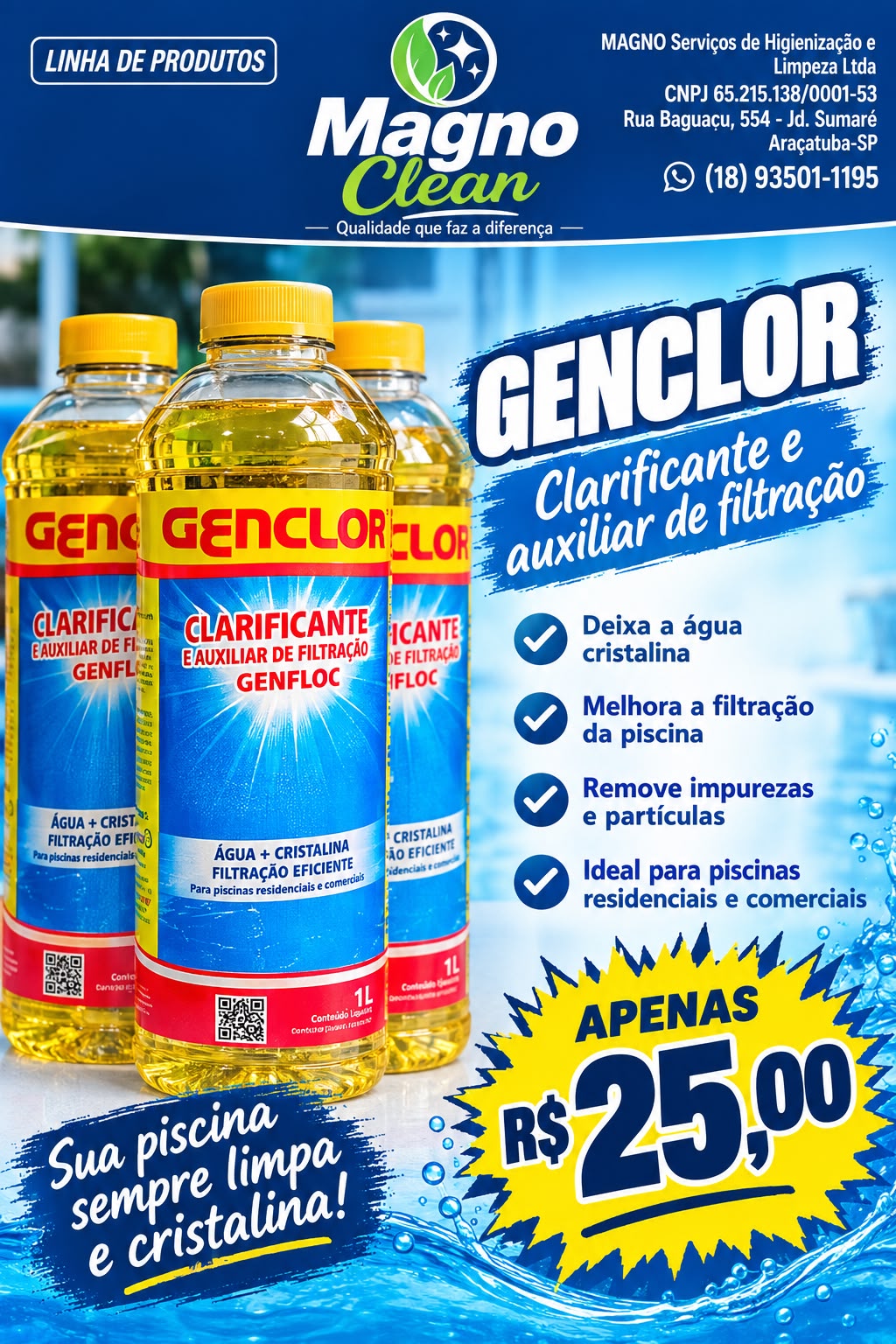 Genclor Clarificante Genfloc 1 L