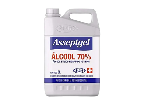 Álcool Líquido 70 % 5L